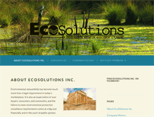 Tablet Screenshot of ecosolutionsinc.net